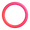 hollow red circle emoji